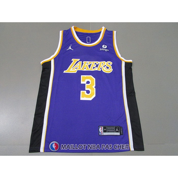 Maillot Los Angeles Lakers Anthony Davis NO 3 Statement 2021-22 Volet